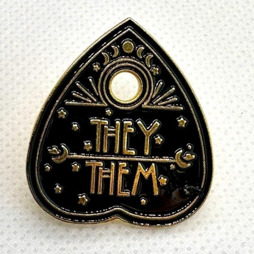 Pronoun Enamel Pin.‎ They/Them​​